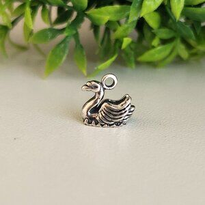 925 Sterling Silver Swan Charm